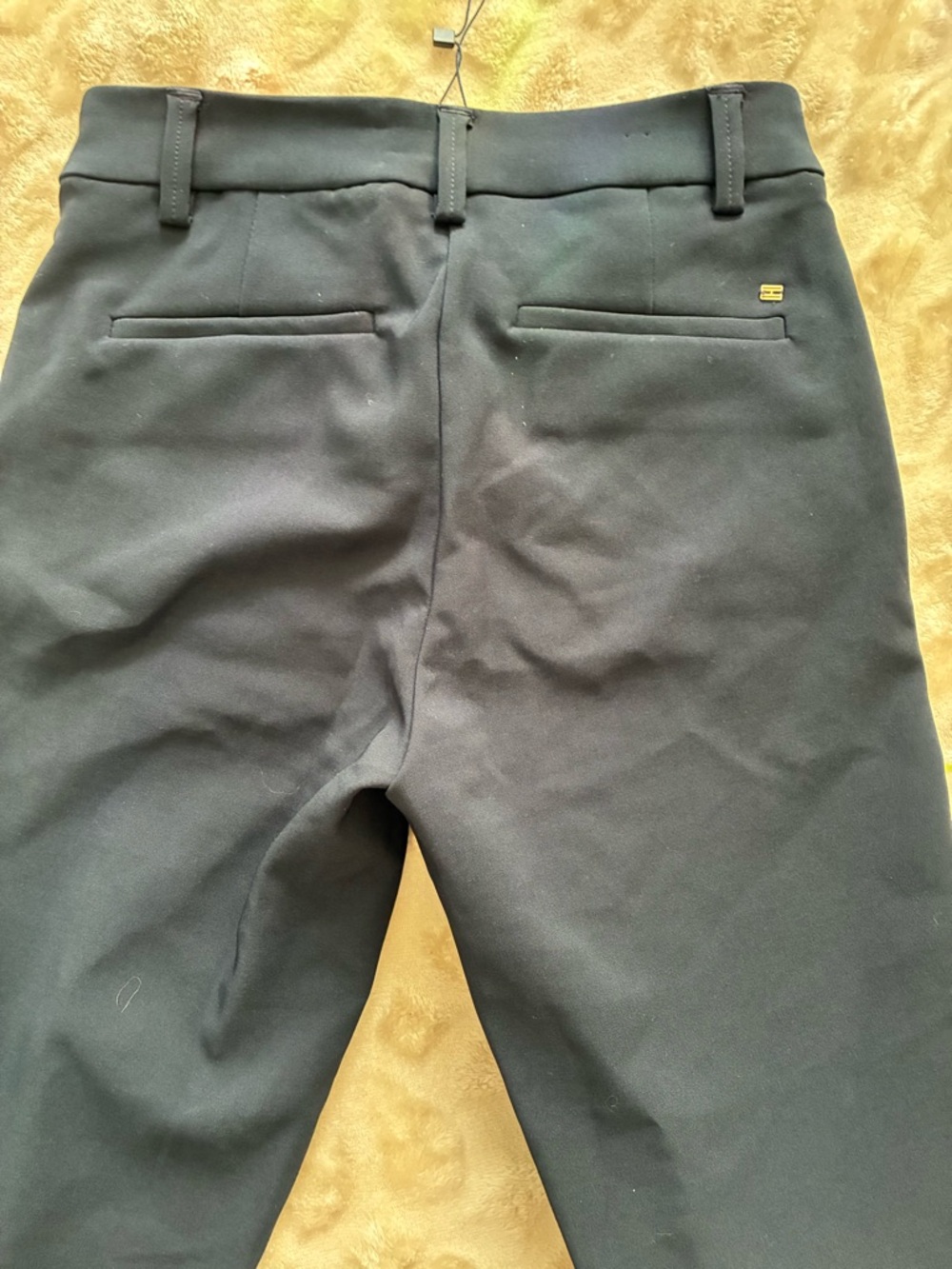 NWT Tommy Hilfiger Black Flat-Front Dress Pants - Picture 6 of 9